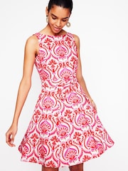 Boden Red Anya Sleeveless Dress - Image 4 of 5