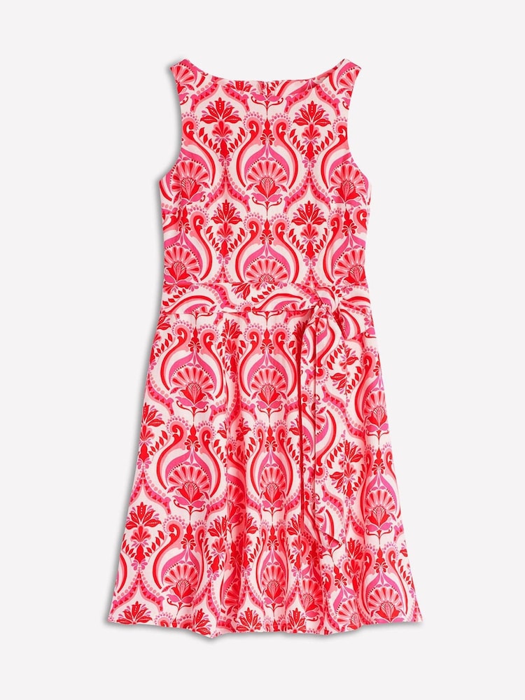 Boden Red Anya Sleeveless Dress - Image 5 of 5