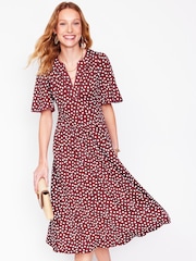 Boden Red Maddie Trim Jersey Dress - Image 1 of 5