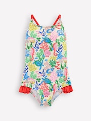 Boden Blue Coral Reef Pretty Cross-Back Swimsuit - Image 2 of 4