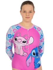 Character Pink Disney Lilo And Stitch & Angel Swimsuit - Image 1 of 12