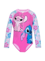 Character Pink Disney Lilo And Stitch & Angel Swimsuit - Image 7 of 12