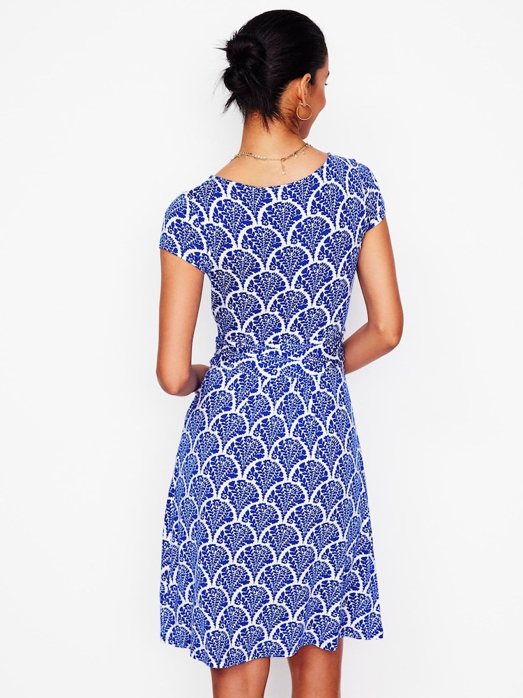 Boden Blue Amelie Jersey Dress - Image 2 of 5