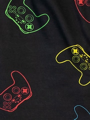 Harry Bear Black Eat Sleep Game Repeat Long Sleeve Gaming Pyjamas - Image 5 of 5