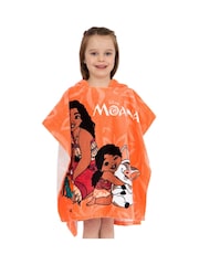 Character Orange Moana 2 Towel 100% Cotton Poncho - Image 1 of 3