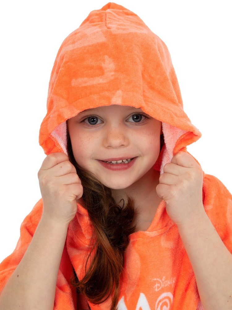 Character Orange Moana 2 Towel 100% Cotton Poncho - Image 3 of 3