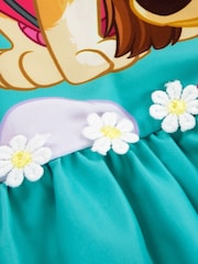 Character Blue PAW Patrol Skye Long Sleeve Floral Print Swimsuit - Image 11 of 12