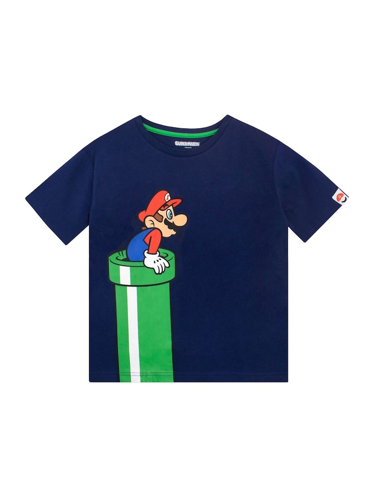 Character Green Super Mario Gaming 100% Cotton T-Shirt and Short Set - Image 5 of 6