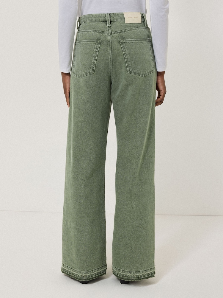 Jigsaw Finn Wide Leg 100% Cotton Jeans - Image 5 of 7