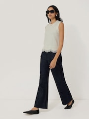 Jigsaw Cream Blend Boucle Fringe Tank - Image 3 of 6