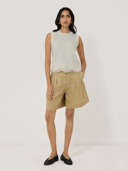 Jigsaw Cream Blend Boucle Fringe Tank - Image 5 of 6