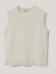 Jigsaw Cream Blend Boucle Fringe Tank - Image 6 of 6