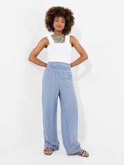 Joe Browns Blue Relaxed Fit Breezy Beach Trousers - Image 2 of 5
