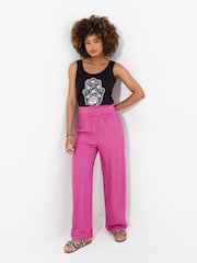 Joe Browns Pink Relaxed Fit Breezy Beach Trousers - Image 3 of 7