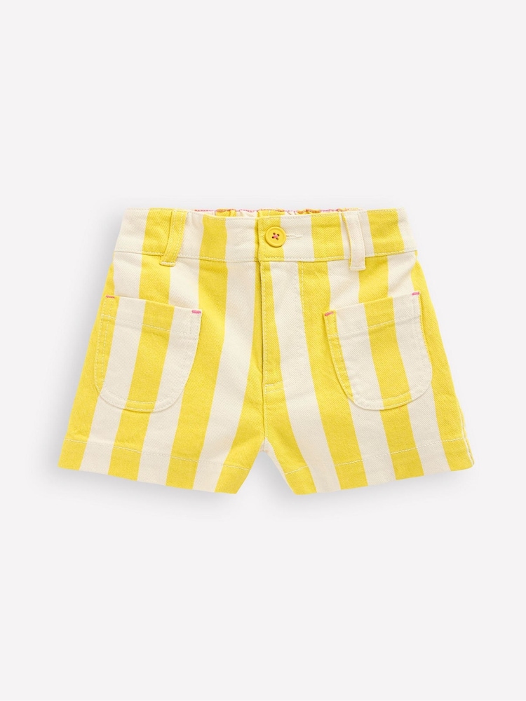 Boden Yellow Patch Pocket Shorts - Image 2 of 4