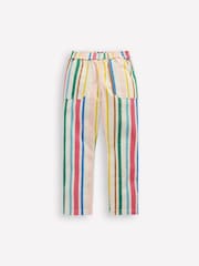 Boden Blue Pull-On 100% Cotton Trousers - Image 2 of 4