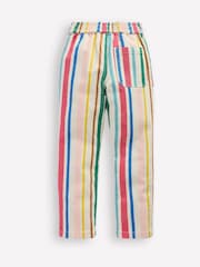 Boden Blue Pull-On 100% Cotton Trousers - Image 3 of 4