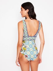 Boden Yellow Porto V-Neck Swimsuit - Image 3 of 6