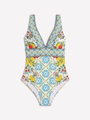 Boden Yellow Porto V-Neck Swimsuit - Image 6 of 6