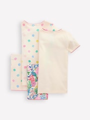Boden Cream Twin Pack Short 100% Cotton Pyjamas - Image 2 of 3