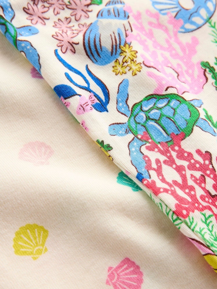 Boden Cream Twin Pack Short 100% Cotton Pyjamas - Image 3 of 3
