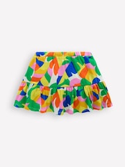 Boden Green Tiered 100% Cotton Jersey Skirt - Image 3 of 5