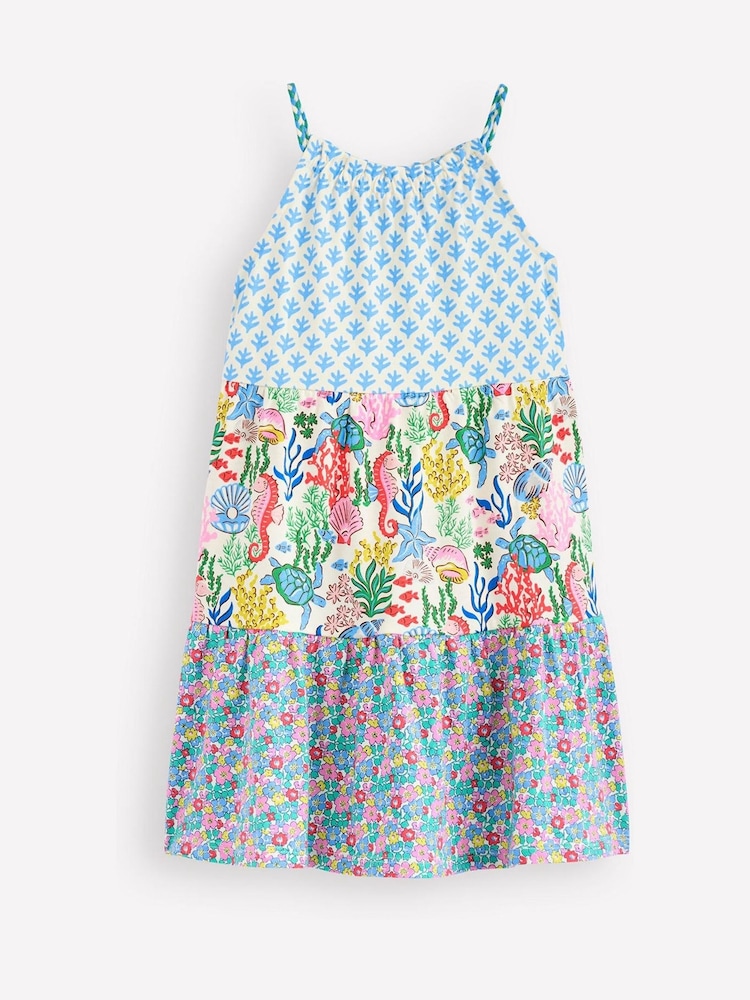 Boden Blue Enola Hotchpotch 100% Cotton Jersey Dress - Image 1 of 3 Boden Blue Enola Hotchpotch 100% Cotton Jersey Dress - Image 1 of 3
