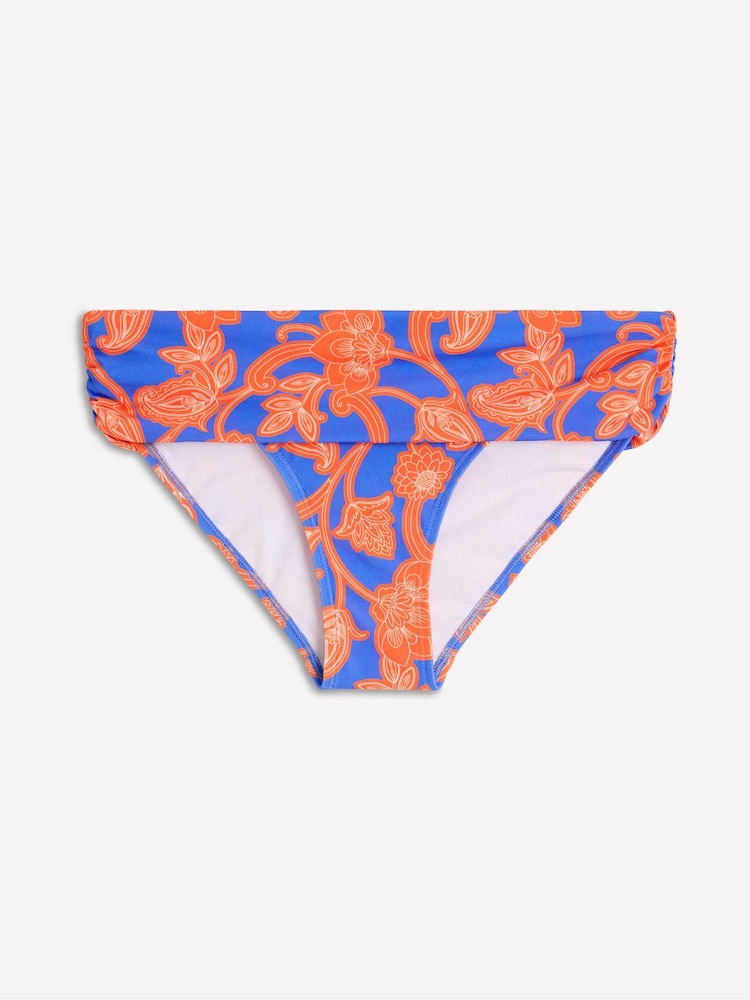 Boden Orange Levanzo Fold Bikini Bottoms - Image 6 of 7