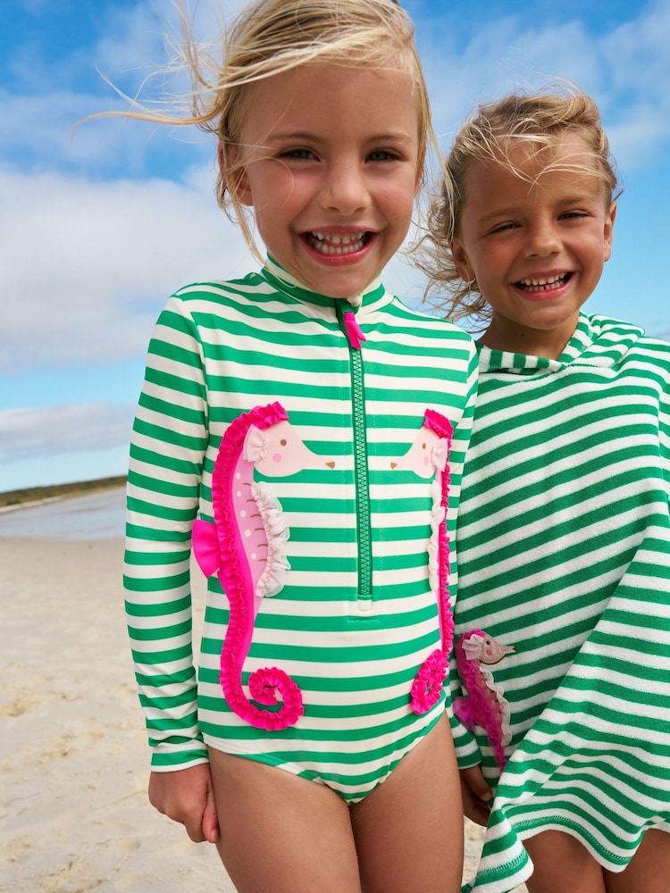 Boden Green Long Sleeved Swimsuit - Image 1 of 4