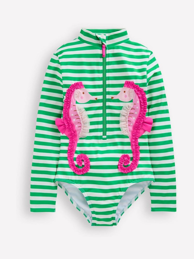 Boden Green Long Sleeved Swimsuit - Image 2 of 4