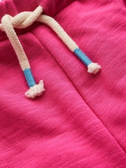 Boden Pink 100% Cotton Pom Trim Jersey Shorts - Image 3 of 3