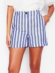 Boden Blue Westbourne 100% Linen Shorts - Image 4 of 5