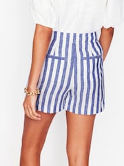 Boden Blue Westbourne 100% Linen Shorts - Image 5 of 5
