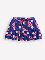 Boden Blue Tiered 100% Cotton Jersey Skirt - Image 1 of 4