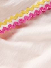 Boden Cream Trim Detail Pretty 100% Cotton Top - Image 4 of 4