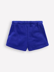 Boden Blue 100% Cotton Pom Trim Jersey Shorts - Image 2 of 3