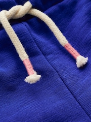 Boden Blue 100% Cotton Pom Trim Jersey Shorts - Image 3 of 3