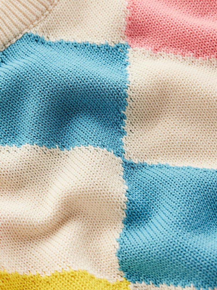 Boden Multi 100% Cotton Argyle Jumper - Image 6 of 7