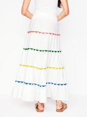 Boden White Nadia Double Cloth Maxi Skirt - Image 3 of 5