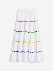 Boden White Nadia Double Cloth Maxi Skirt - Image 5 of 5