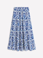 Boden Blue Nadia Poplin 100% Cotton Maxi Skirt - Image 5 of 5