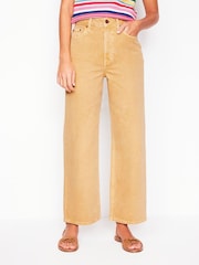 Boden Yellow High Rise Straight Crop Jeans - Image 2 of 7