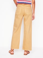 Boden Yellow High Rise Straight Crop Jeans - Image 3 of 7