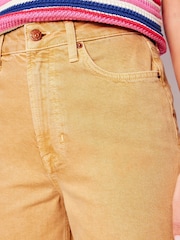 Boden Yellow High Rise Straight Crop Jeans - Image 5 of 7