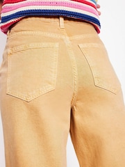 Boden Yellow High Rise Straight Crop Jeans - Image 6 of 7