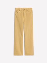 Boden Yellow High Rise Straight Crop Jeans - Image 7 of 7