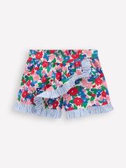 Boden Pink Wrap Frill 100% Cotton Skort - Image 2 of 4