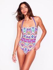 Boden Pink Paros Bandeau Swimsuit - Image 4 of 7