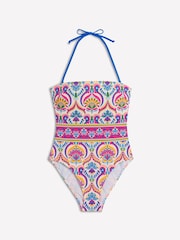 Boden Pink Paros Bandeau Swimsuit - Image 6 of 7