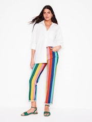 Boden Multi High Rise Stripe Jeans - Image 1 of 6